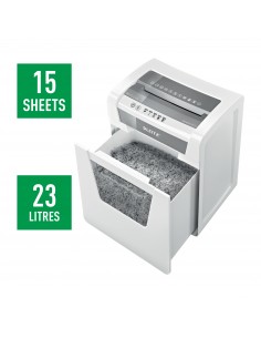 Leitz Distruggidocumenti IQ Office P4 - Taglio Frammenti - Livello Sicurezza P4 - 23L - 80030000 Leitz - 1 2