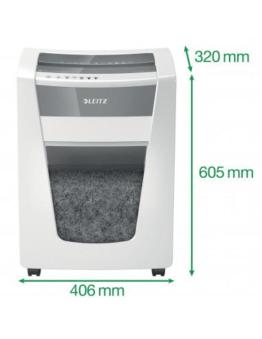 Leitz Distruggidocumenti IQ Office Pro P6 - Taglio Super Micro - Livello Sicurezza P6 - 30L - 80100000 Leitz - 6