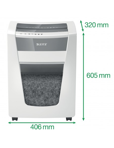 Leitz Distruggidocumenti IQ Office Pro P6 - Taglio Super Micro - Livello Sicurezza P6 - 30L - 80100000 Leitz - 6