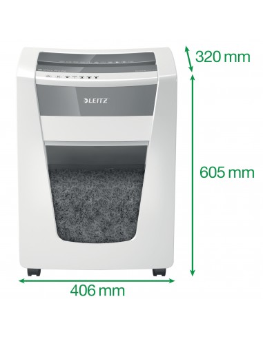 Leitz Distruggidocumenti IQ Office Pro P4 - Taglio Frammenti - Livello Sicurezza P4 - 30L - 80060000 Leitz - 6
