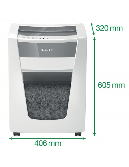 Leitz Distruggidocumenti IQ Office Pro P4 - Taglio Frammenti - Livello Sicurezza P4 - 30L - 80060000 Leitz - 6
