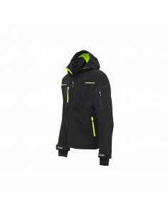 U-Power Giacca Imbottita Multitasche Space Nero Giallo Fluo Tg.L U-Power - 1 2