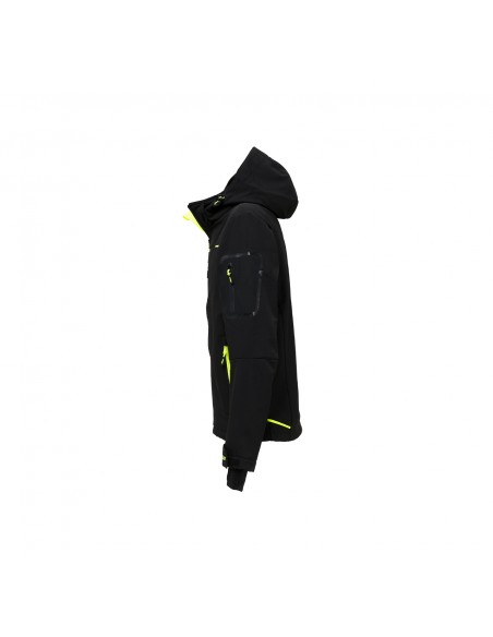 U-Power Giacca Imbottita Multitasche Space Nero Giallo Fluo Tg.L U-Power - 3