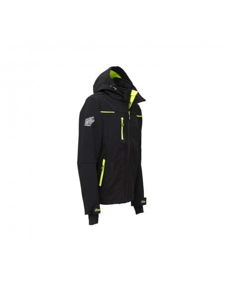 U-Power Giacca Imbottita Multitasche Space Nero Giallo Fluo Tg.L U-Power - 6