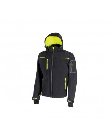 U-Power Giacca Imbottita Multitasche Space Nero Giallo Fluo Tg.XL U-Power - 1