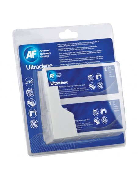 Salviette umide/asciutte AF International Ultraclene Confez. da 10 salviette doppie - AULT010 AF - 1