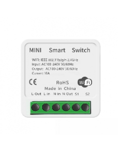 Modulo Interruttore switch wi-fi per Smart Home compatibile con l'app Tuya e Smart Life, Alexa e Google Home 1/2 vie, 16 A Smart