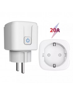 Presa Smart Socket 20A Wi-fi compatibile con l'app Tuya e Smart Life, Alexa e Google Home SmartHome - 1 2