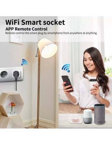 Presa Smart Socket 20A Wi-fi compatibile con l'app Tuya e Smart Life, Alexa e Google Home SmartHome - 5