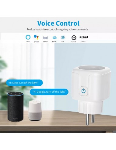 Presa Smart Socket 20A Wi-fi compatibile con l'app Tuya e Smart Life, Alexa e Google Home SmartHome - 8