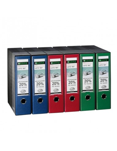 Registratore Leitz 180° - Dorso 8 - Protocollo - F.to utile 23x33cm Con Custodia Leitz - 1