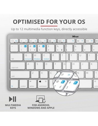 Tastiera wireless Bluetooth Nado Trust - 23749 Trust - 4