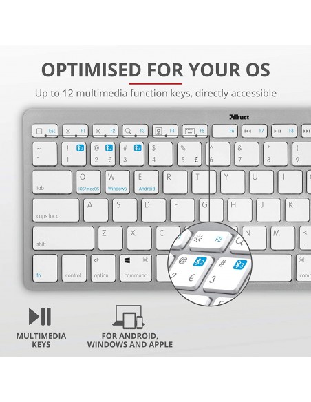 Tastiera wireless Bluetooth Nado Trust - 23749 Trust - 4