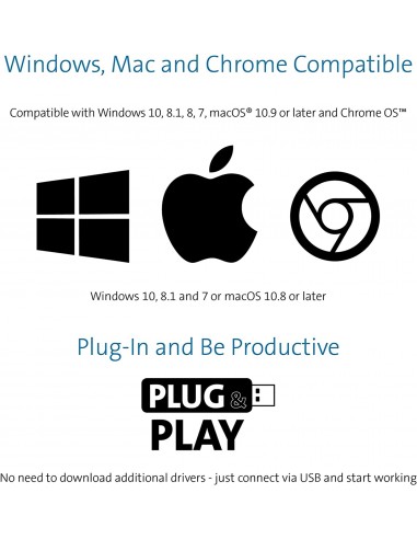 Tastiera Kensington Advance Fit Standard con Profilo Sottile da 19 mm, Cavo USB 1,9 m - K72357IT Kensington - 7