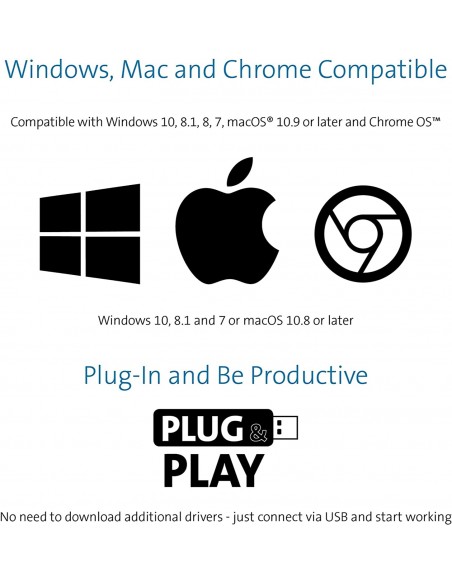 Tastiera Kensington Advance Fit Standard con Profilo Sottile da 19 mm, Cavo USB 1,9 m - K72357IT Kensington - 7