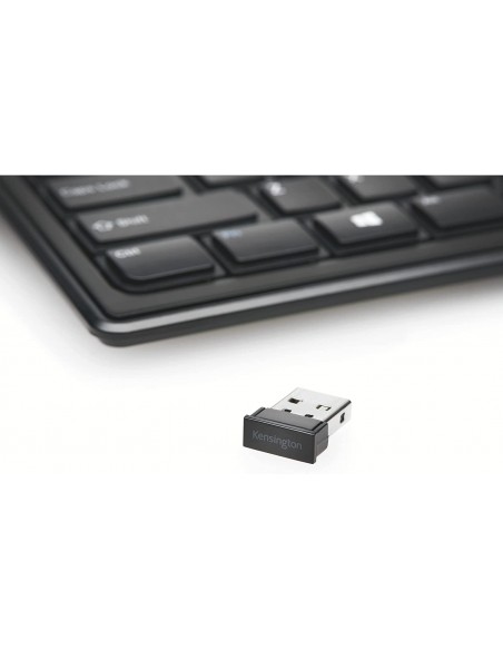 Tastiera wireless Kensington - Tastiera AdvanceFit Slim full size, compatibile con Windows e Mac - Nera, K72344IT Kensington - 5