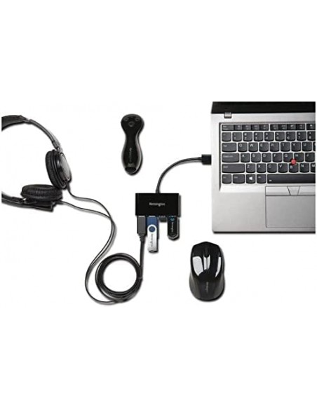Kensington Hub a 4 Porte USB 3.0 UH4000, Trasferimento Dati Fino a 5 Gb/sec, Installazione Plug & Play Kensington - 4