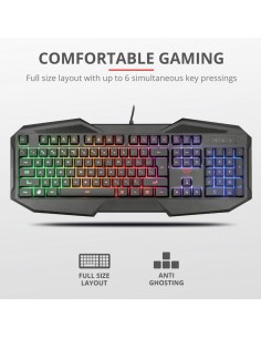 Gaming Keyboard GXT 830-RW Avonn Trust - nero - 22280 Trust - 1 2