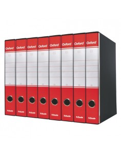 Conf. 8 Registratori Con Custodia Esselte G82 Oxford Commerciale 29,5x32 cm - dorso 5 cm Esselte - 4 2
