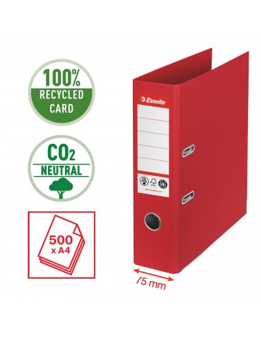 Registratore a leva Esselte Zero Emissioni CO2 - Commerciale - dorso 75 mm Esselte - 7