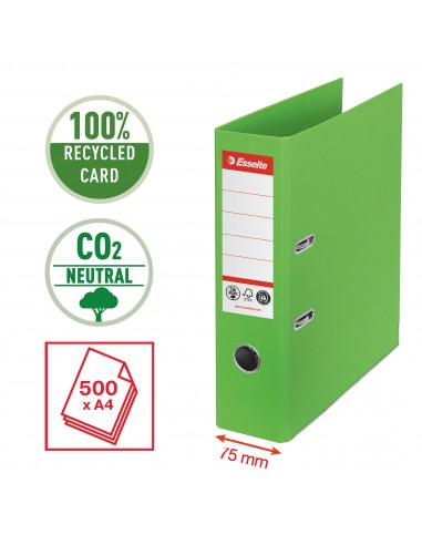 Registratore a leva Esselte Zero Emissioni CO2 - Commerciale - dorso 75 mm Esselte - 9