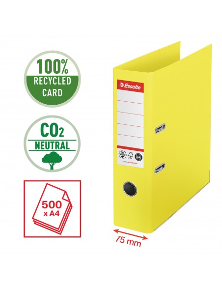 Registratore a leva Esselte Zero Emissioni CO2 - Commerciale - dorso 75 mm Esselte - 11