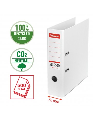 Registratore a leva Esselte Zero Emissioni CO2 - Commerciale - dorso 75 mm Esselte - 13