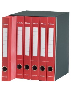 Gruppo da 6 cartelle Essentials Esselte S65 - 2 anelli - Protocollo Esselte - 1 2