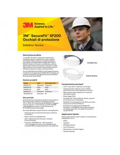 Occhiali di protezione 3M lenti trasparenti SecurFit SF201AF 3M - 2 2