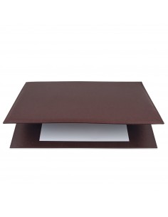 Sottomano similpelle Niji - 48x32 cm - marrone - 2190-M Niji - 1 2