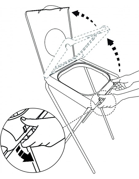 Pattumiera portasacchi tre scomparti per raccolta differenziata Gimi Nature Plus GIMI - 2