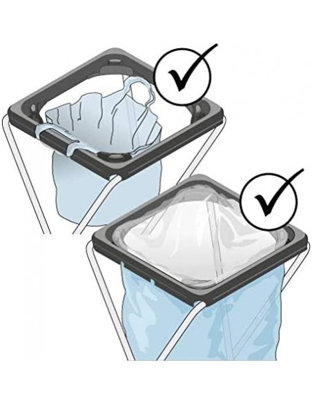 Pattumiera portasacchi tre scomparti per raccolta differenziata Gimi Nature Plus GIMI - 3