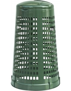 Pattumiera Trespolo Portasacco Verde Con Coperchio 110L I.C.S. - 1