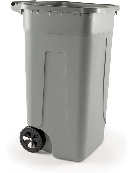 Pattumiera Per Raccolta Differenziata Grigia Lt.100 Con Ruote Senza Coperchio Personalizzabile  - 1