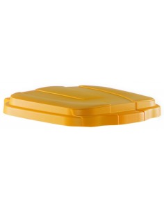 Coperchio Giallo Per Pattumiera Per Raccolta Differenziata Grigia Lt.100  - 1