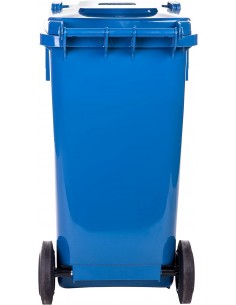 Pattumiera Per Raccolta Differenziata Con Ruote Blu Lt.120 I.C.S. - 1 2