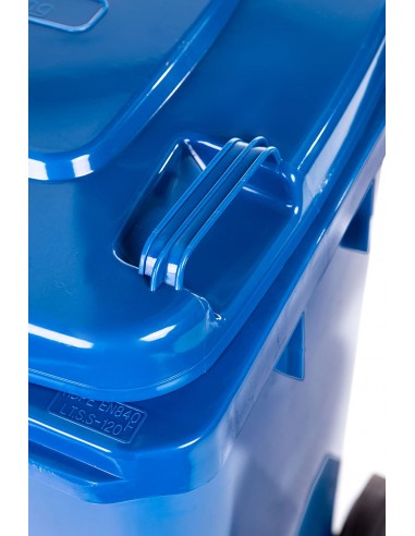 Pattumiera Per Raccolta Differenziata Con Ruote Blu Lt.120 I.C.S. - 3