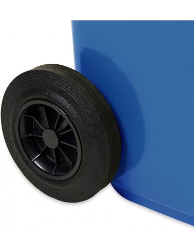 Pattumiera Per Raccolta Differenziata Con Ruote Blu Lt.120 I.C.S. - 4