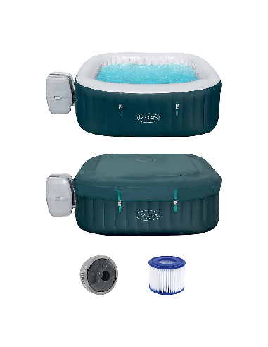 Piscina Con Idromassaggio Gonfiabile Riscaldata BestWay 60015 mod: Ibiza Cm.180X180X66H BESTWAY - 2