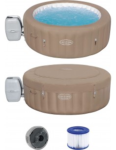 Piscina Con Idromassaggio Gonfiabile Riscaldata BestWay 60017 mod: Palm Spring  Cm.196X71,46H BESTWAY - 1 2