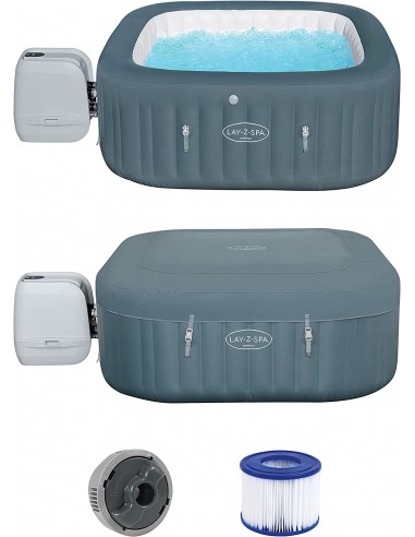 Piscina Con Idromassaggio Gonfiabile Riscaldata BestWay 60031 mod: Hawaii Cm.180X180X71,4H BESTWAY - 2