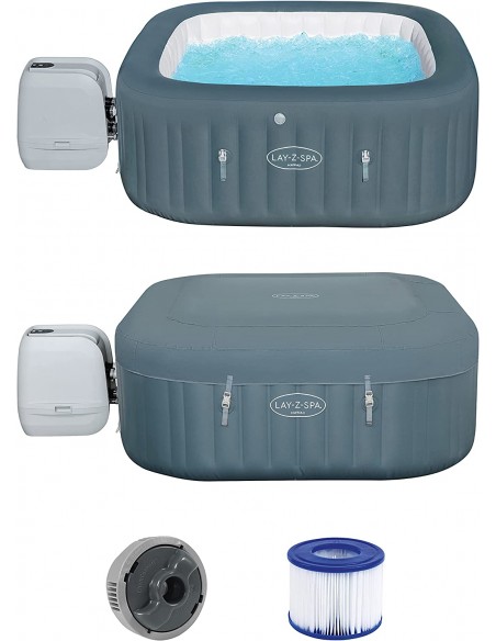 Piscina Con Idromassaggio Gonfiabile Riscaldata BestWay 60031 mod: Hawaii Cm.180X180X71,4H BESTWAY - 2