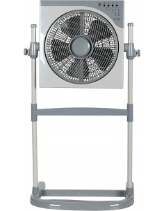 Ventilatore A Piantana Pale Diametro 30Cm. 50W Con Telecomando Mod: Box Ksp30-2  - 1