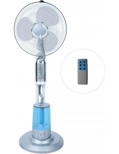 Ventilatore Nebulizzatore 75W Pala: 40Cm. Con Telecomando Mod. Rugiada LB-FS-A  - 1