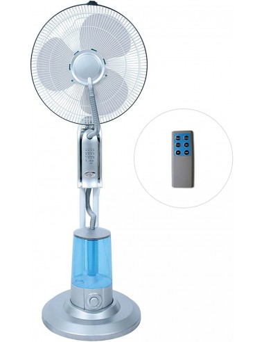 Ventilatore Nebulizzatore 75W Pala: 40Cm. Con Telecomando Mod. Rugiada LB-FS-A  - 1