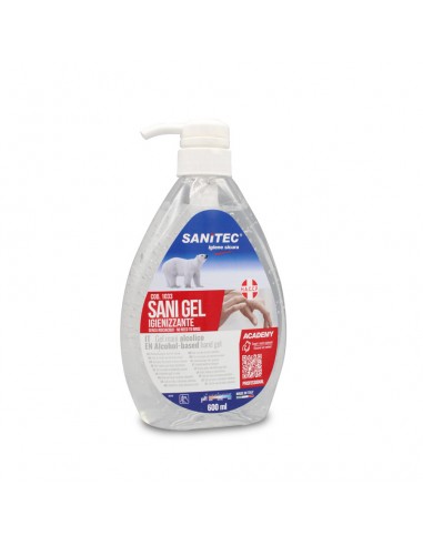 Disinfettante mani a base alcol senza risciacquo Sani Gel MED Sanitec 600 ml 1035 Sanitec - 1