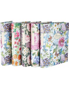 Raccoglitori a 4 anelli PIGNA Nature Flowers 27x32 cm Dorso 4 Cm Colori Floreali Conf.5 pezzi Pigna - 1 2