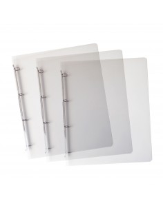 Raccoglitore In Ppl Trasparente Favorit Lumina Formato 22X30cm 4 Anelli Tondi Dorso 30 mm Favorit - 1