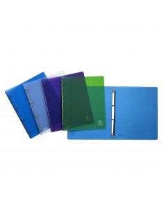 Raccoglitore In Ppl 100% Riciclato Trasparente Favorit 2NDLIFE Formato 22X30cm 4 Anelli Tondi Dorso 20 mm Favorit - 1