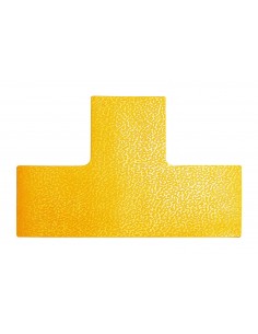 Segnaletica da pavimento forma "T" DURABLE RAL 1003 giallo 10x15 cm Conf. 10 pezzi - 1700-04 Durable - 1 2